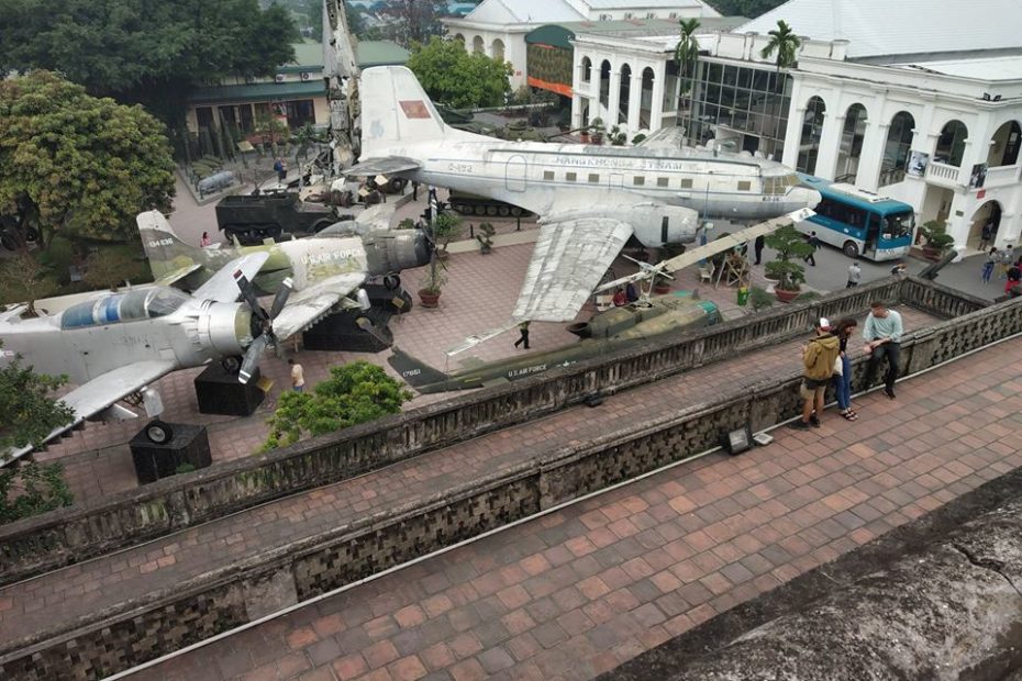 Old War Planes in a Museum